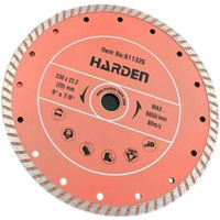 Набор головок, бит, насадок Harden 611326 Диск алмазный TURBO 230 x 22.2мм Industrial