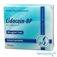 Lidocaina sol. inj. 20 mg/ml  2 ml N10 (Balkan)