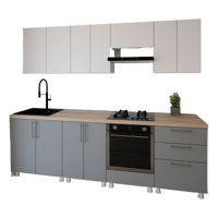 Мебель для кухни Smartex (30152) K4 260сm Alb+Grafit