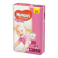 Huggies (4) Ultra Comfort Small Pack Girl  (8-14kg)  N80
