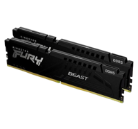 64GB DDR5-6000MHz  Kingston FURY Beast (Kit of 2x32GB) (KF560C40BBK2-64), CL40-40-40, 1.35V, Black