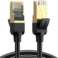 Кабель для IT Ugreen 11273, Cat7 F/FTP Ethernet Cable, Pure Copper, Shielded, 10m, Black