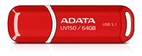 64GB USB3.1 Flash Drive ADATA "UV150", Red, Plastic, Classic Cap (R/W:80/20MB/s)