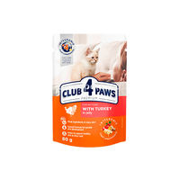 Club 4 Paws Premium для котят индейка в желе 80 gr