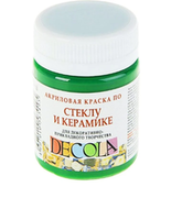 Acrilic "Decola" 50 ml pentru sticlă și ceramică Verde