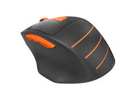 Wireless Mouse A4Tech FG30, Optical, 1000-2000 dpi, 6 buttons, Ergonomic, 1xAA, Black/Orange, USB