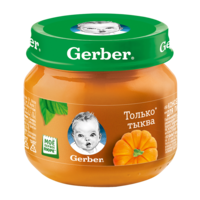 Пюре Gerber кабачок, с 5 месяцев, 80г