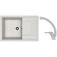 Мойка кухонная со смесителем Dr.Gans Techno 760 + SanDonna F 1069 gri