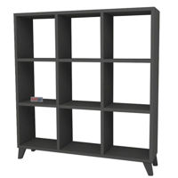 Офисный стеллаж Nex Home Квадрат, 88x19,7x100 см, Антрацит (15-08-08)
