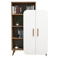 Офисный стеллаж Trendy Forma, Nuc, Alb 90x132x32cm, raft de carti