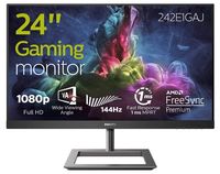 23.8" PHILIPS 242E1GAJ, Black, VA, 1920x1080, 144Hz, AdaptiveSync, 1ms MPRT, 350cd,HDMI+DP+Aux,Spkrs