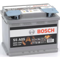 Автомобильный аккумулятор Bosch S5 AGM 12V 60Ah 680EN 242x175x190 -/+ (0092S5A050)