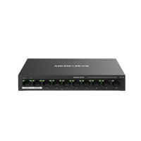 10-port 10/100M MERCUSYS PoE Switch, MS110P, 8x PoE+ ports, 65W Budget, steel case
