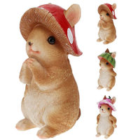 Декор Promstore 16879 Statueta Iepure cu palarie 16cm