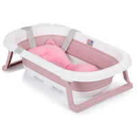 Ванночка Chipolino VKISL0242PI Isla 81см, складная, с сеточкой, Pink