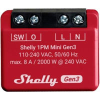 Выключатель электрический Shelly Mini 1PM Gen3 (3800235261590)