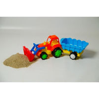 Burak Toys Tractor Excavator cu Remorcă