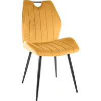 Стул Signal Arco velvet curry bluvel 68/ met. czar