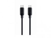 Blister Type-C/Type-C, CM/CM, 1.5 m, 100W charging power,Cablexpert Cotton Braided Spacegrey/White