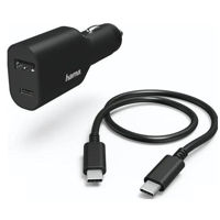 Зарядное устройство для ноутбука Hama 200018 Universal USB-C Car Notebook PSU/PD 65W