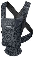 Marsupiu anatomic BabyBjorn Mini Anthracite/Leopard, 3D Mesh