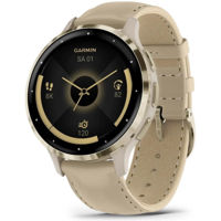 Смарт часы Garmin Venu 3S French Gray/Soft Gold Leather (010-02785-55)