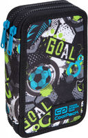 Пенал с 2 отделениями CoolPack с аксессуарами JUMPER "Football"