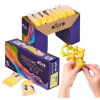 Набор для творчества Okto 10025 Plastilină aerată Air Clay Colours, 10buc, galbenă, mărimea S