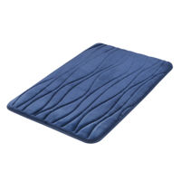 Коврик для ванной Bisk 07083, SILK, albastru 50x80