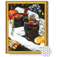 Картина по номерам Art Gallery GA77906 Mozaic cu diamante Glintwein 40x50cm