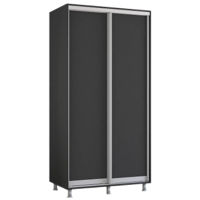 Dulap Mobildor-Lux Aron-P uși glisante din PAL (140x60x240H cm) Anthracite