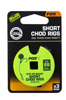 Forfac gata facut FOX EDGES™ CHOD RIGS - SHORT 25lb, size 8 Short Chod Rig Barbless