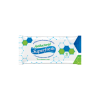 Влажные антибактериальные салфетки SuperFresh, 15 шт.
