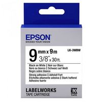 Tape Cartridge EPSON LK3WBW; 9mm/9m Strong Adhesive, Black/White, C53S653007