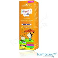 Vitamina C 100mg pic.(3 luni-5 ani) gust de portocala 50 ml Natures Aid