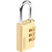 Замок навесной Wokin Lacat din alama cu cifru 30 mm (660430)