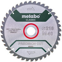 Диск отрезной Metabo 628060000 Лента для циркулярной пилы Precision CUT для дерева HW/CT 216x30, 40 Вт