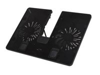 DEEPCOOL "U-PAL", Notebook Cooling Pad up to 15.6", 2 fan - 140mm, 1000rpm, <26dBA, 92.2CFM, 6 viewing Angles Adjustable, U Shape Design, USB 3.0 pass-through connector, Black