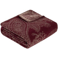 Домашний текстиль Ibena 2637/400 Jacquard Decke Salem Bordeaxred