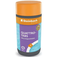 Chimie pentru piscină Steinbach 752601 Tablete multifuncționale de clor 200 g Quattro tabs, treapta 3, ambalaj 1 kg