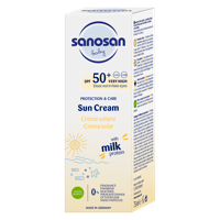 Crema cu protectie solara pentru copii Sanosan Baby Sun Cream SPF50+ 75 ml