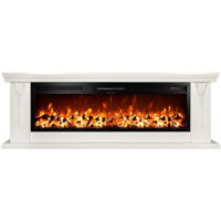 Șemineu electric ArtFlame Pandora & Tanzania, 600x1700x270 mm, Alb