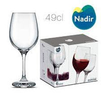 Pahar NADIR NR-7056 (pentru vin rosu 6 buc/490 ml)