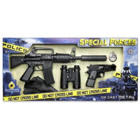 Игрушечное оружие Gonher 446/6 Set de politie 446/6: Pusca si pistol (8 gloante), 44064