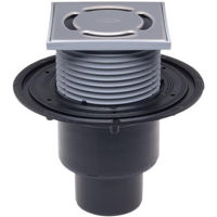 Душевой трап Hutterer & Lechner Sifon de pardoseala interior vertical PP D. 50/75/110 cu grila inox (123 x 123 mm) HL310N