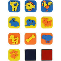 Игрушка miscellaneous 9371 Set stampile p/u copii Multi-PultiAnimale, 10 buc.