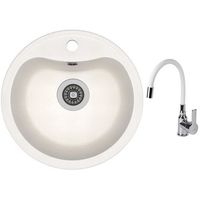 Мойка кухонная со смесителем Dr.Gans Dora + SanDonna F9995 alb