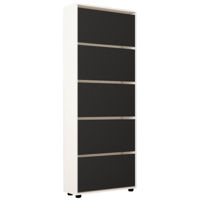 Raft pentru încălțăminte Mobildor-Lux Leo 80x27x203H cm White/Anthracite