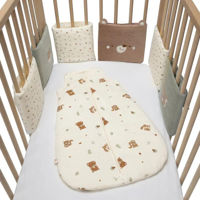 Бортик для кроватки Premaman PCIEZ1-ECR-UNQ Set 6 protectii laterale pentru patut Regele Padurii