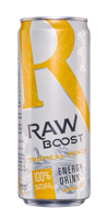 Бeзалкогольный напиток, энергетический напиток RAW BOOST TROPICAL PUNCH, 330 мл